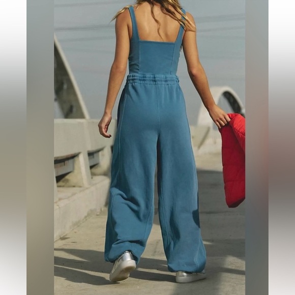 Free People FP Movement Inbound Onesie in Misty Blue Size SM $128 Retail NWT - Picture 5 of 9